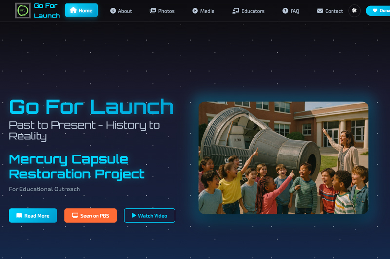 Go For Launch website screenshot